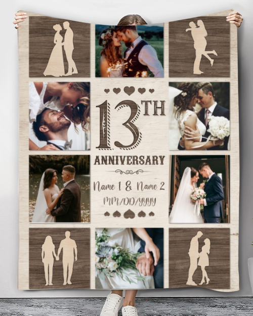 Personalized Wedding Anniversary Gift For Couple Blanket For Anniversary Gift Ideas