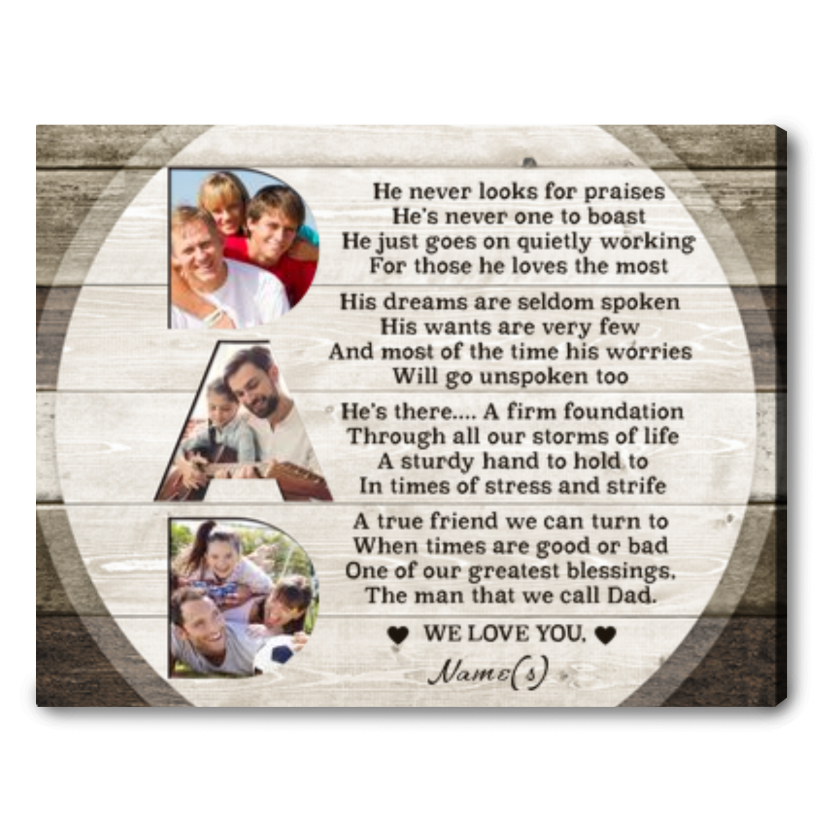 Personalized Father's Day Gifts Gift For Dad Who Doesn't Want Anything