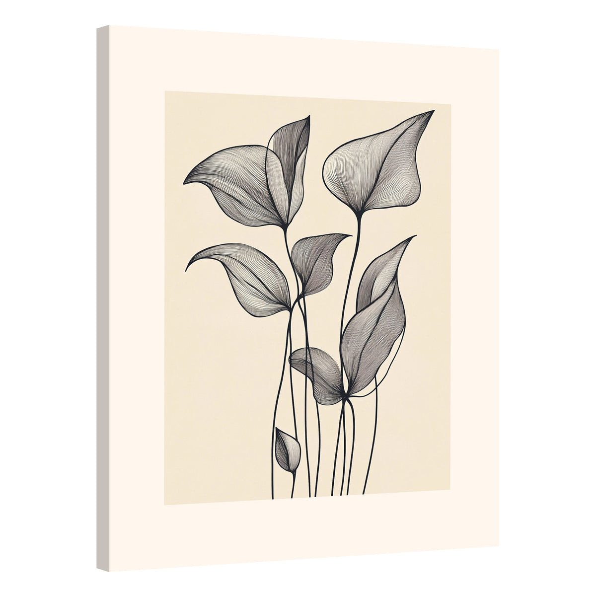 Foliage Line Abstract Wall Art