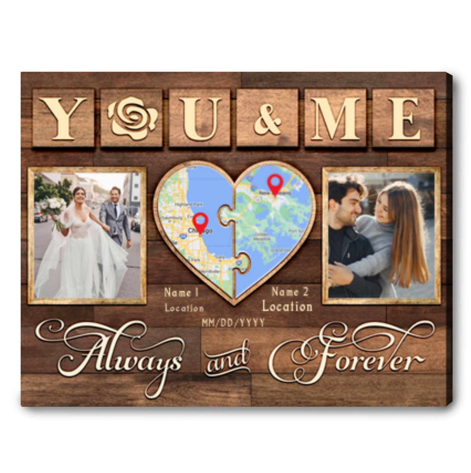 Create Custom Map Art Personalized Map Print Best Gift For Newly Married Couple