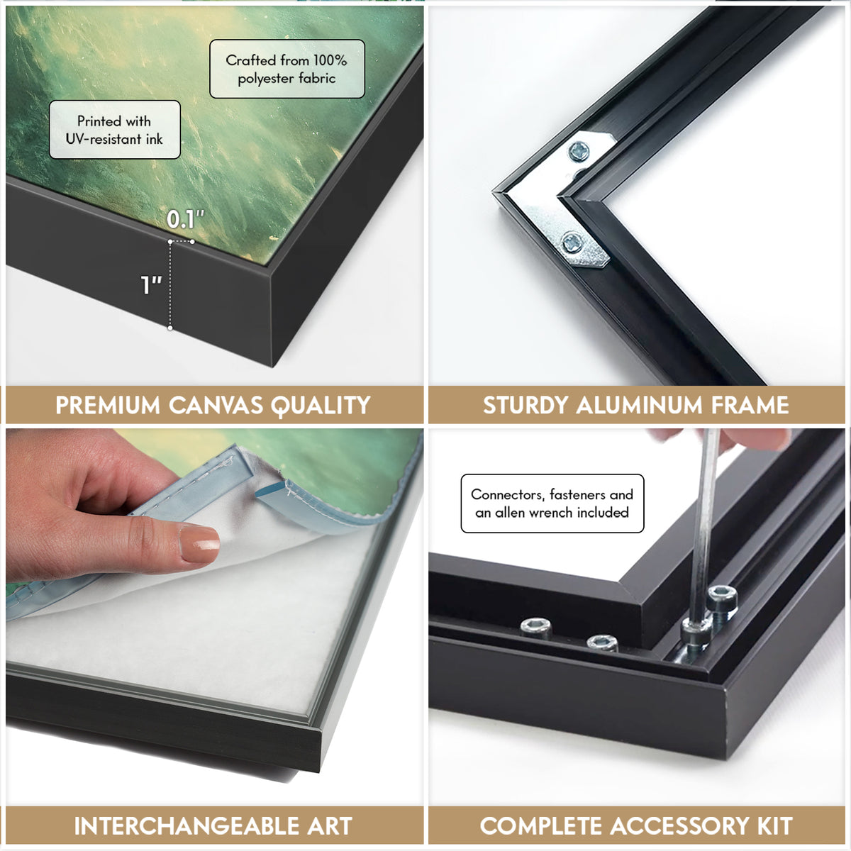 Iridescent Acrylic Painting Canvas With Floral Texture