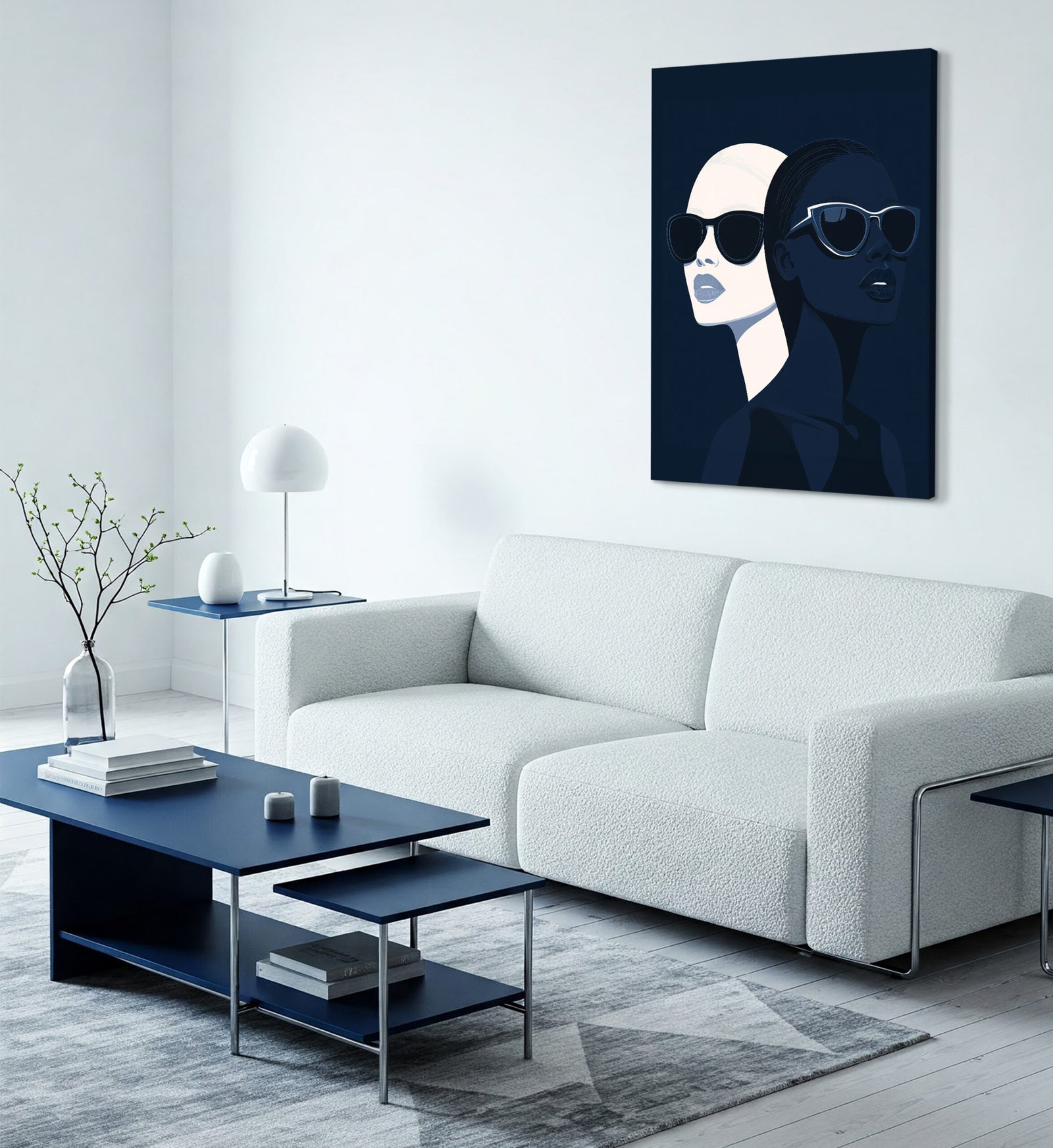 Portrait Surreal Minimalist Canvas Wall Art