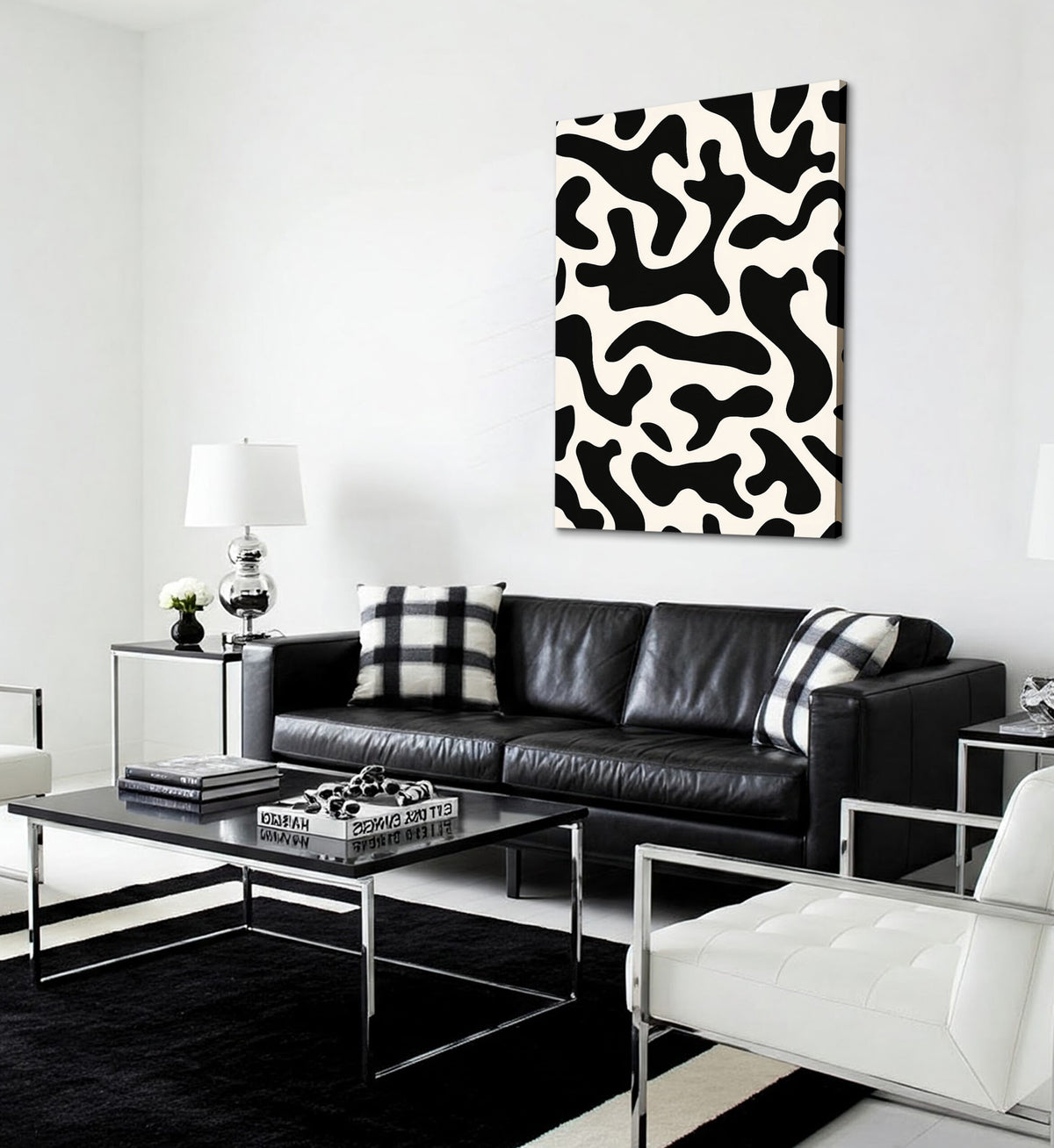 Serenity Vertical Canvas Abstract Wall Art
