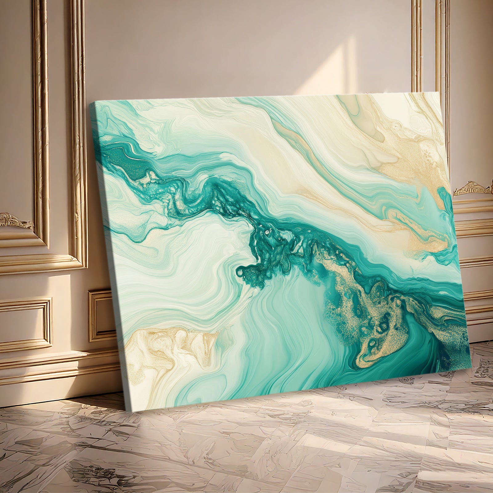 Layered Abstract Canvas Wall Art – Textured Minimalist Painting
