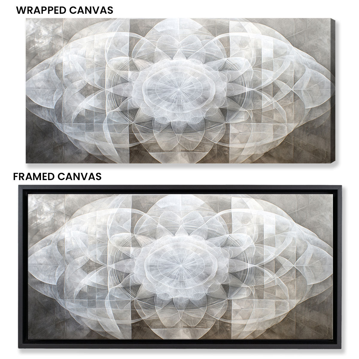 Ethereal Geometry Abstract Canvas Wall Art for Living Room