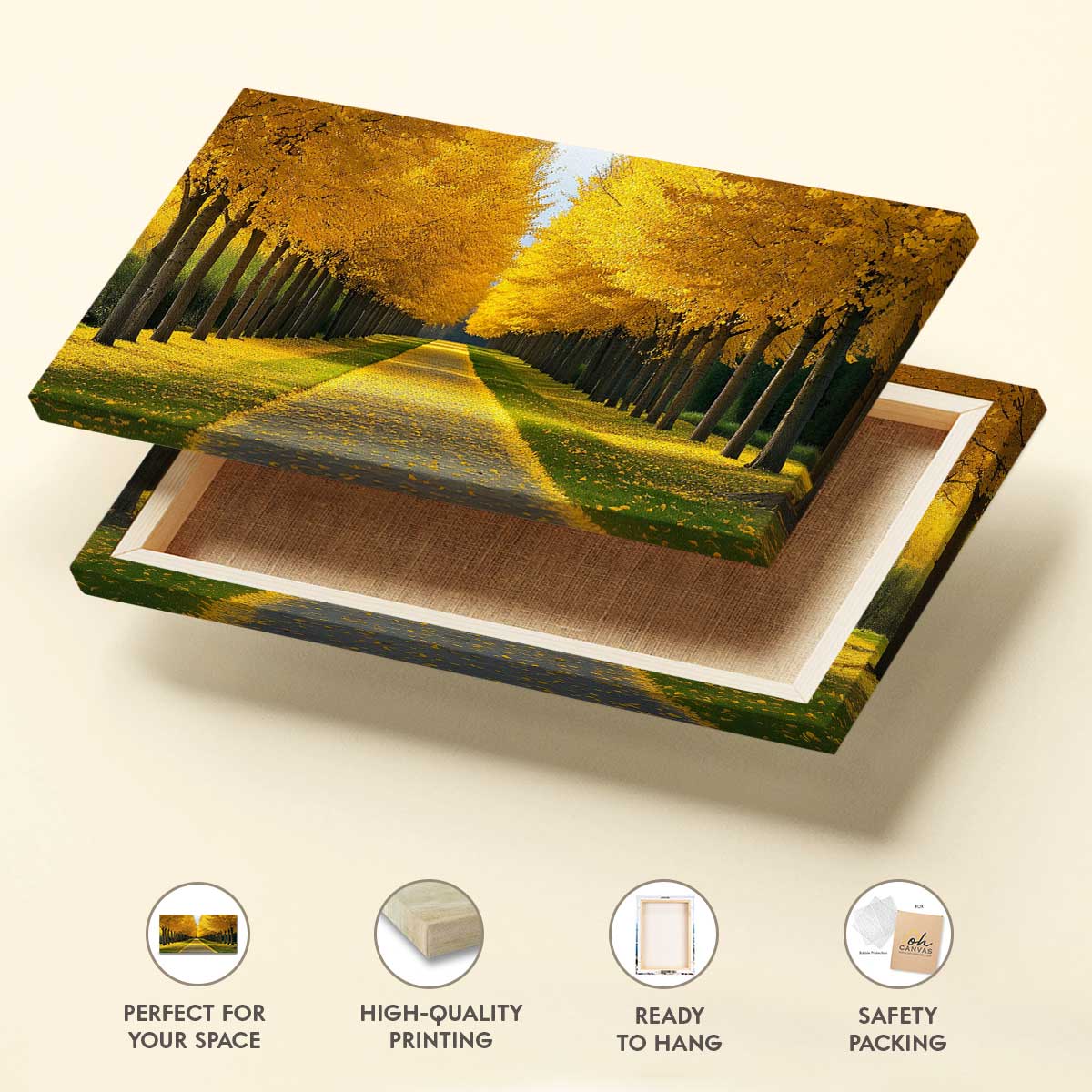 Chromatic Forest Fall Wall Art