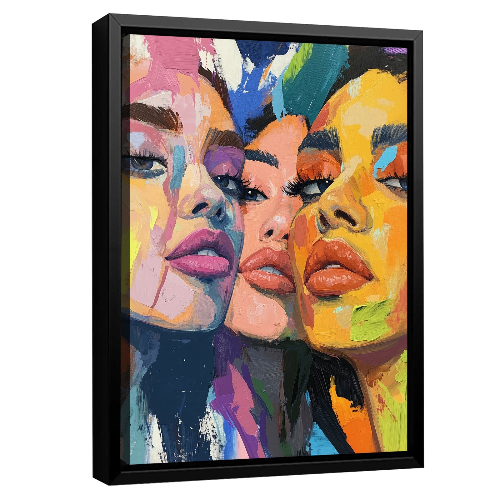 Chromatic Sisterhood Canvas Fine Arts Print
