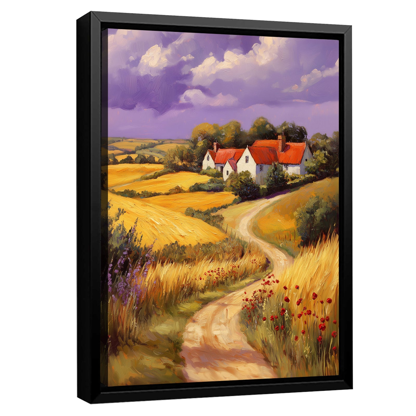 Farmhouse Landscape Canvas Fine Arts Print