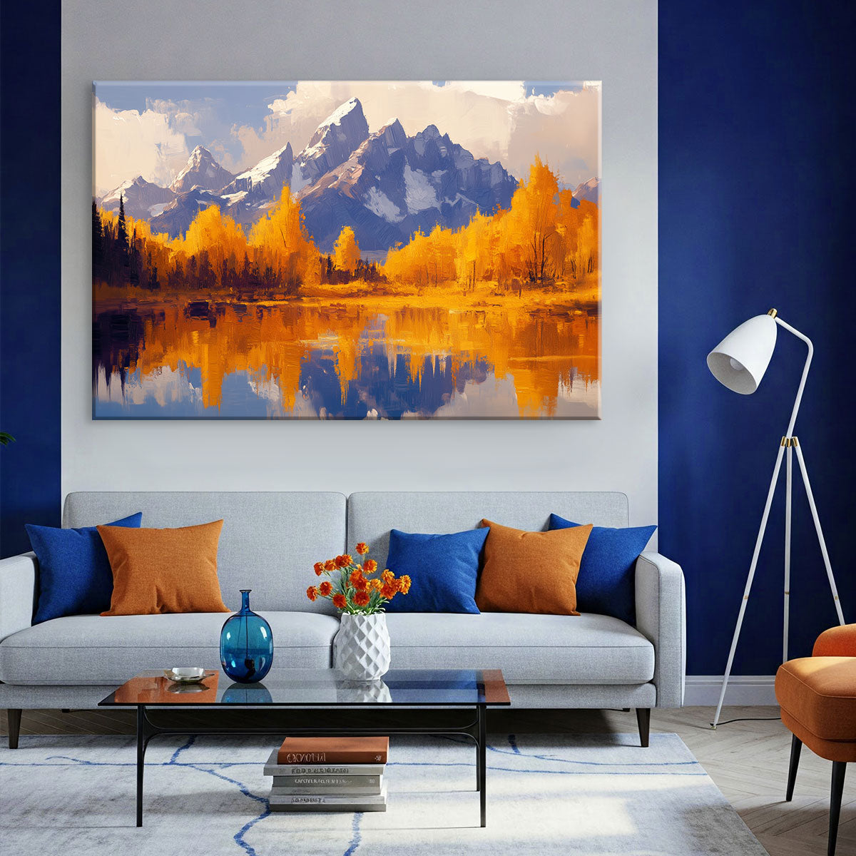 Autumn Mountain Wall Art Canvas Print