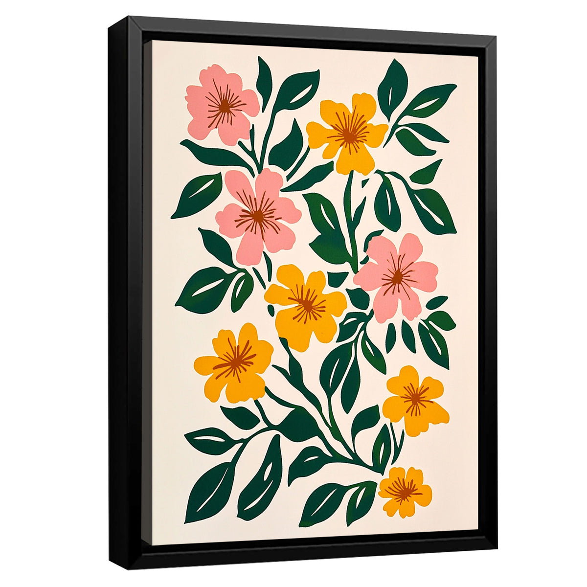 Flower Arrangement Canvas Boho Wall Decor