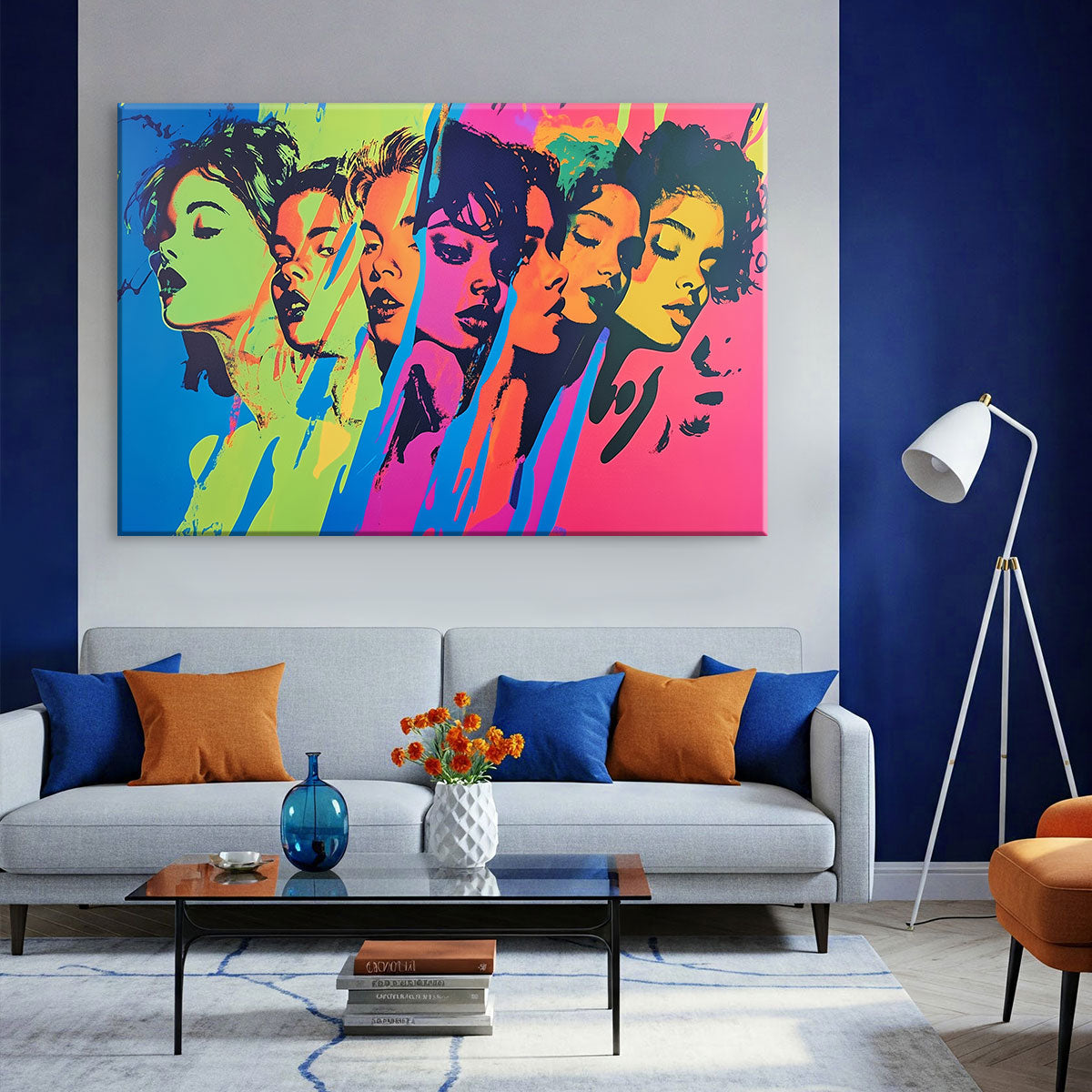 The Youngsters Pop Art Portrait Canvas Print.