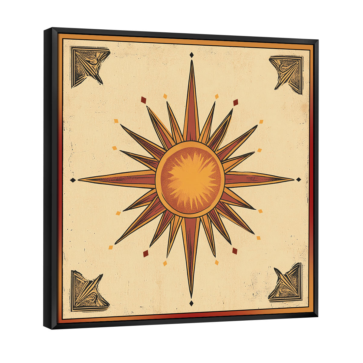 Ornate Compass Rose Boho Wall Decor