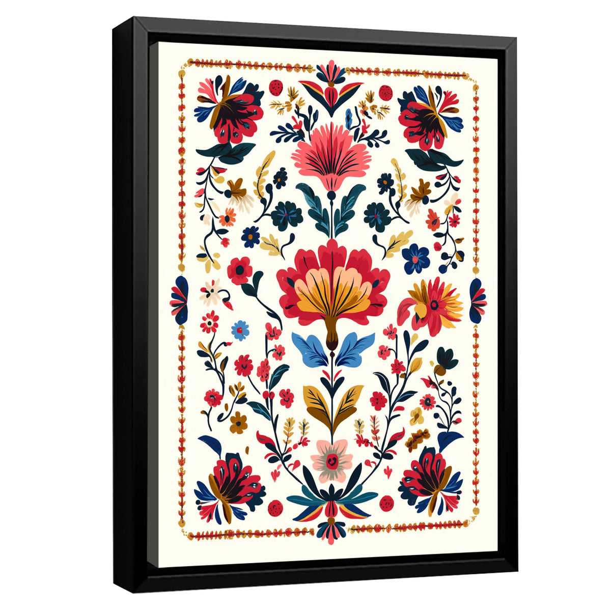 Vibrant Floral Pattern Boho Wall Decor
