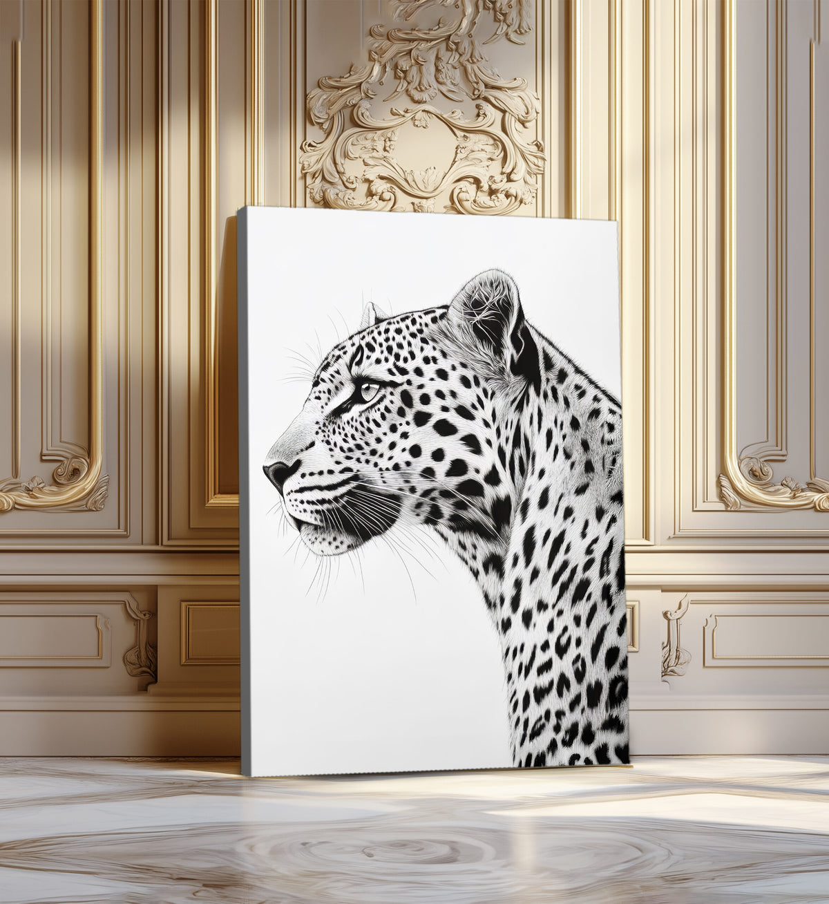 Leopard Gaze Modern Wall Artwork