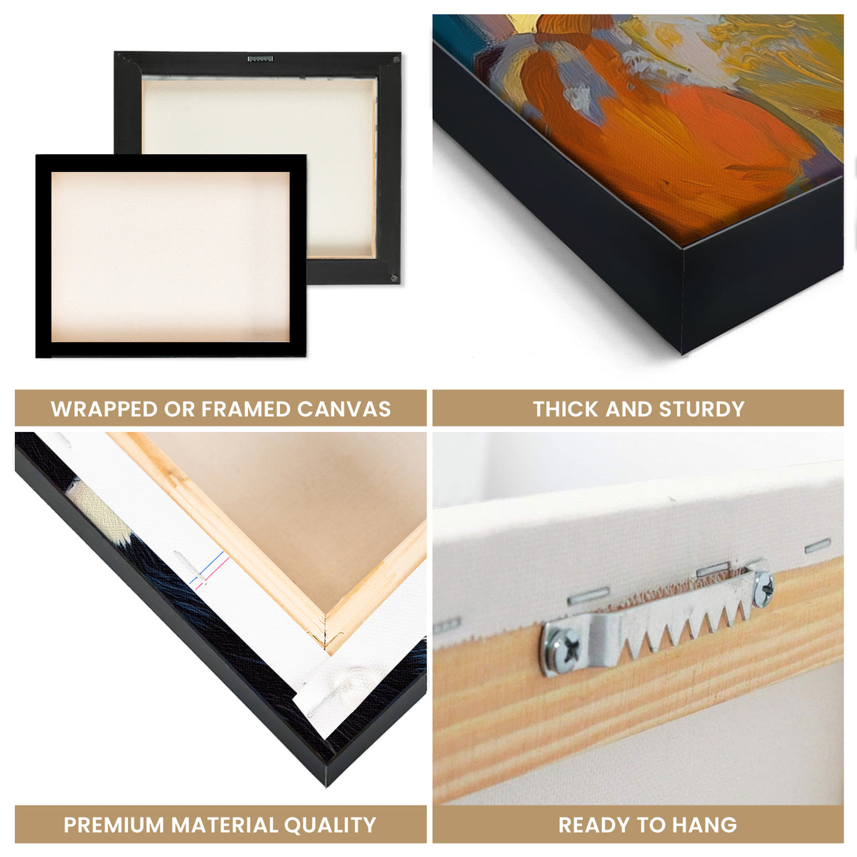 Black And White Cat On Window Canvas Wall Art Print