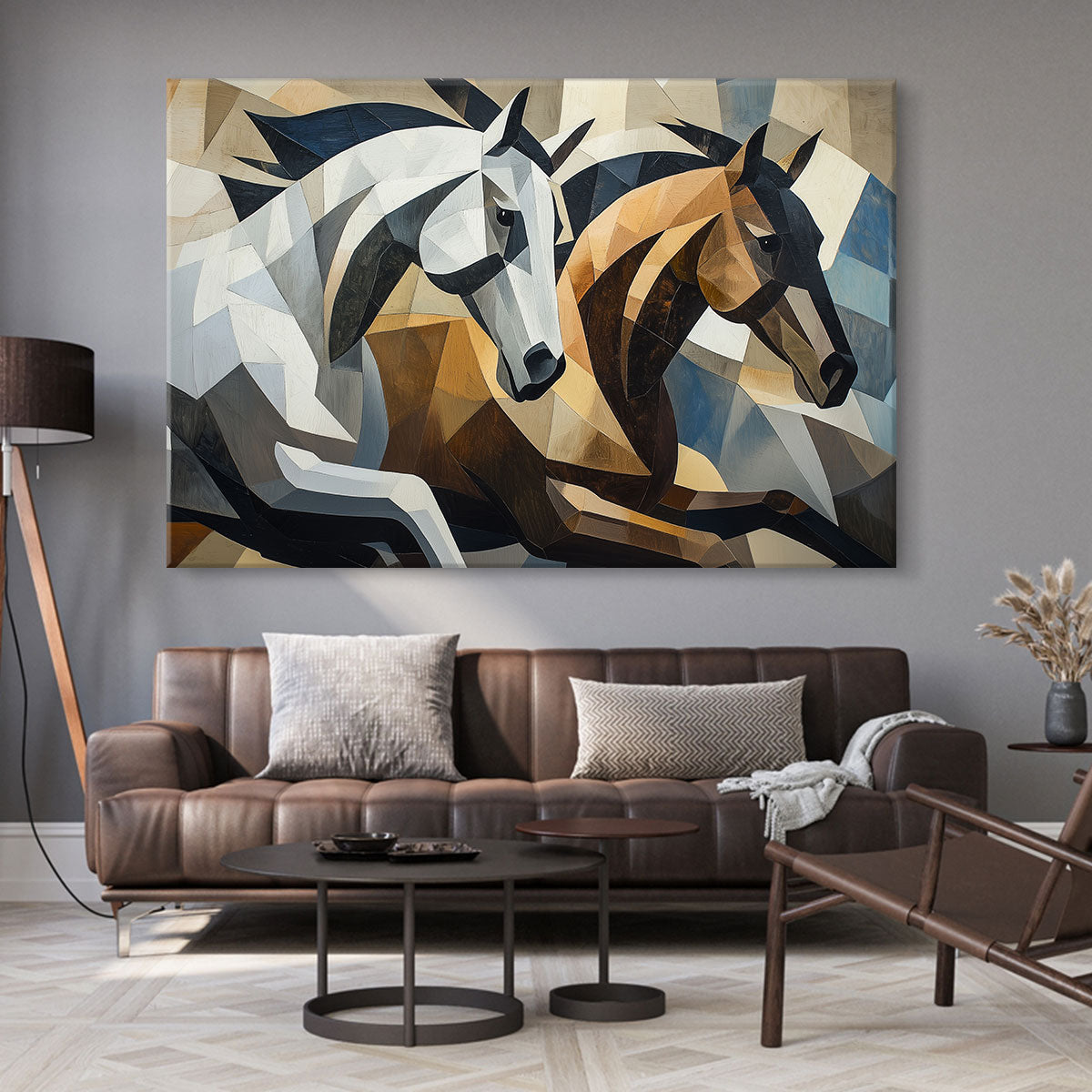 Gallop Geometric Art Animal Wall Art Decor