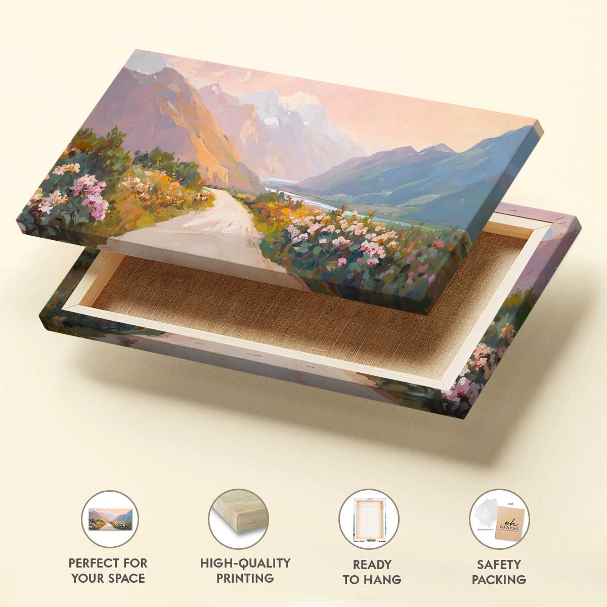 Vibrant Valley Vista Fine Arts Print