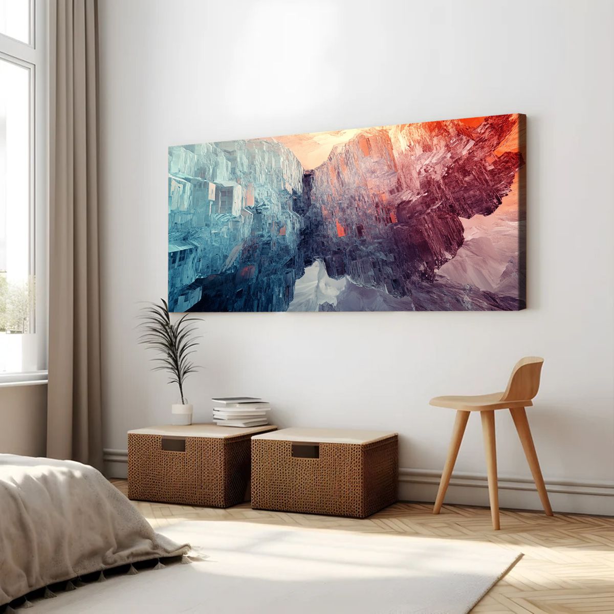Horizons Landscape Abstract Canvas Wall Art for Living Room