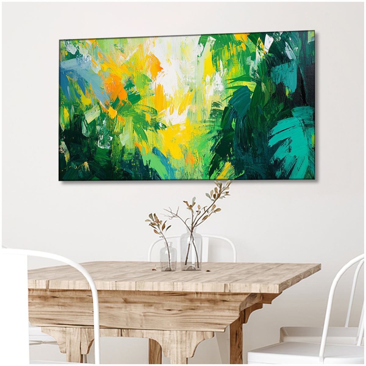 Vibrant Wilderness Impressionistic Abstract Canvas Wall Art