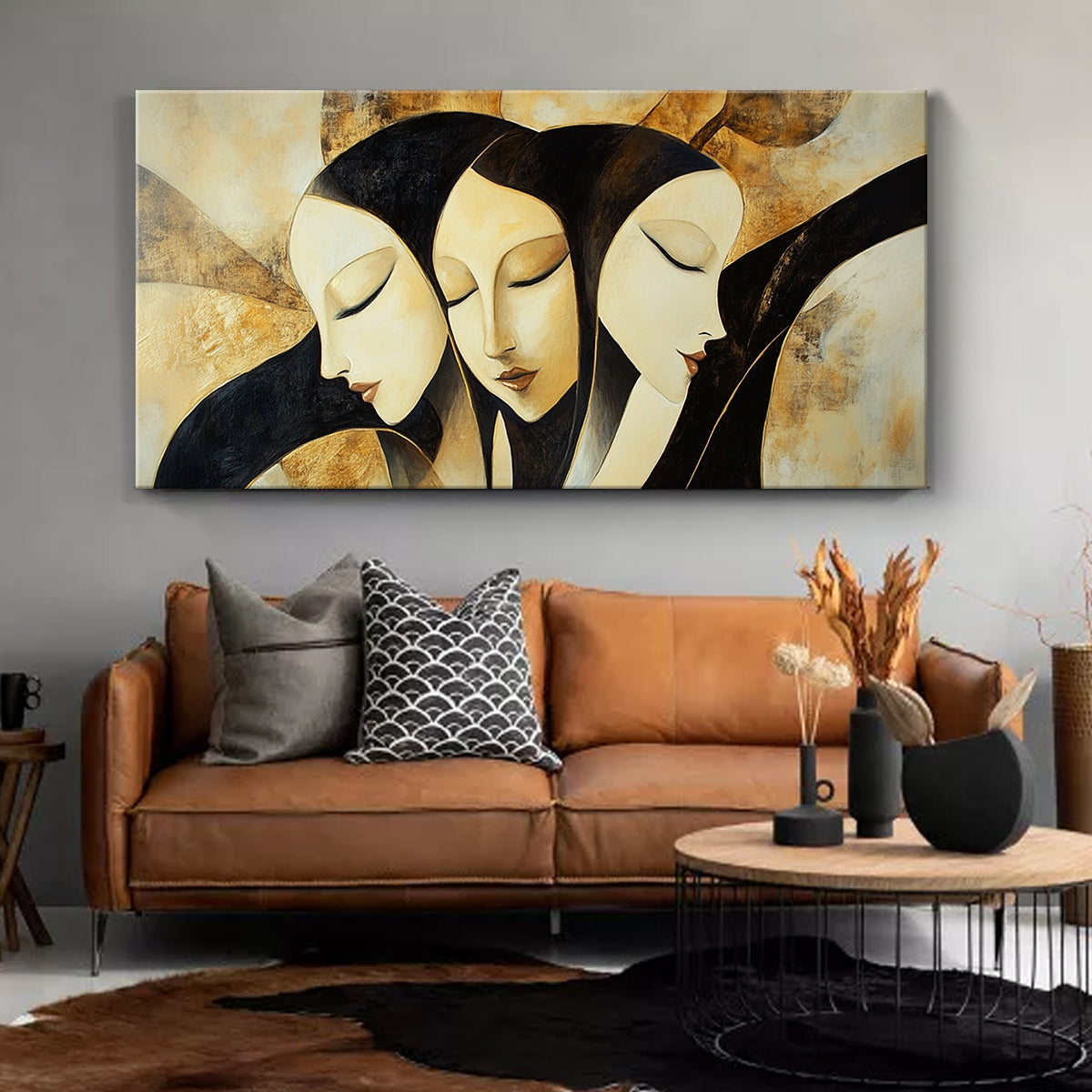 Harmony in Diversity Contemporary Abstract Canvas Wall Art