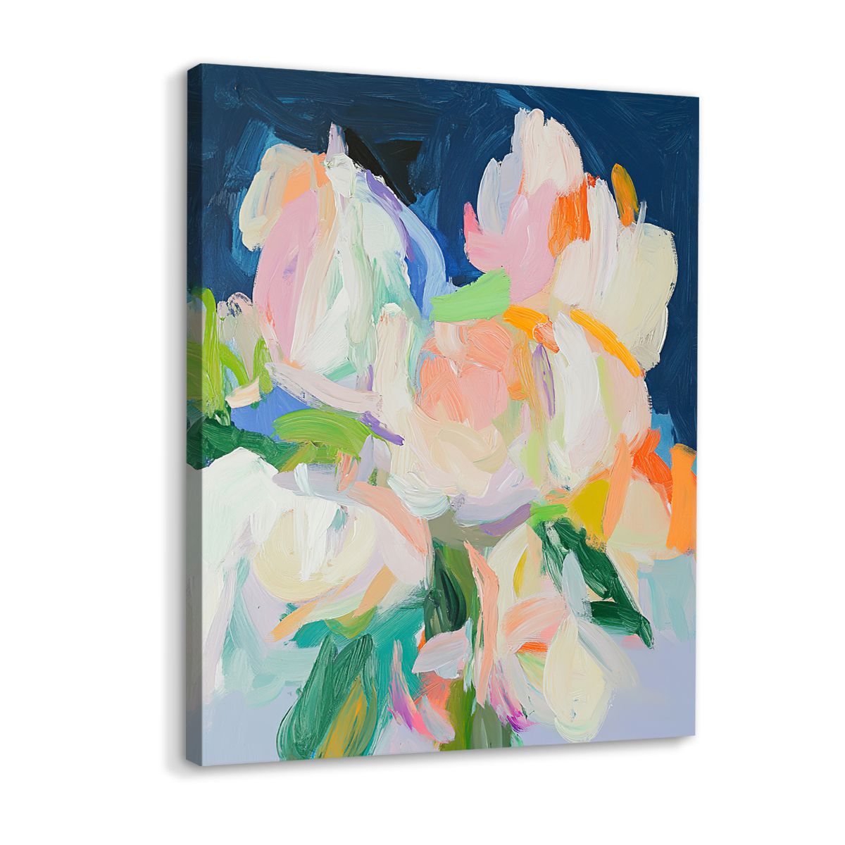 Floral Essence Abstract Floral Canvas Print for Living Room