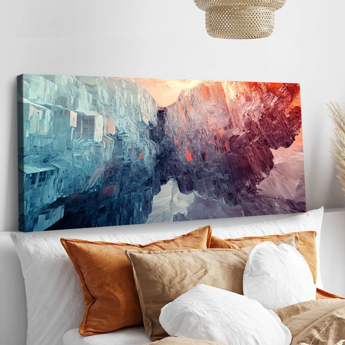 Horizons Landscape Abstract Canvas Wall Art for Living Room