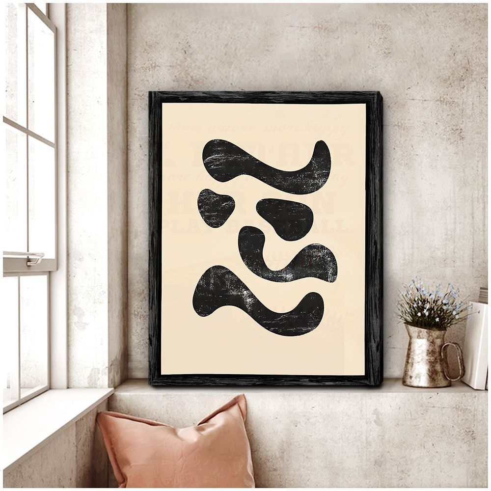 Fluid Harmony Abstract Canvas Print for Living Room