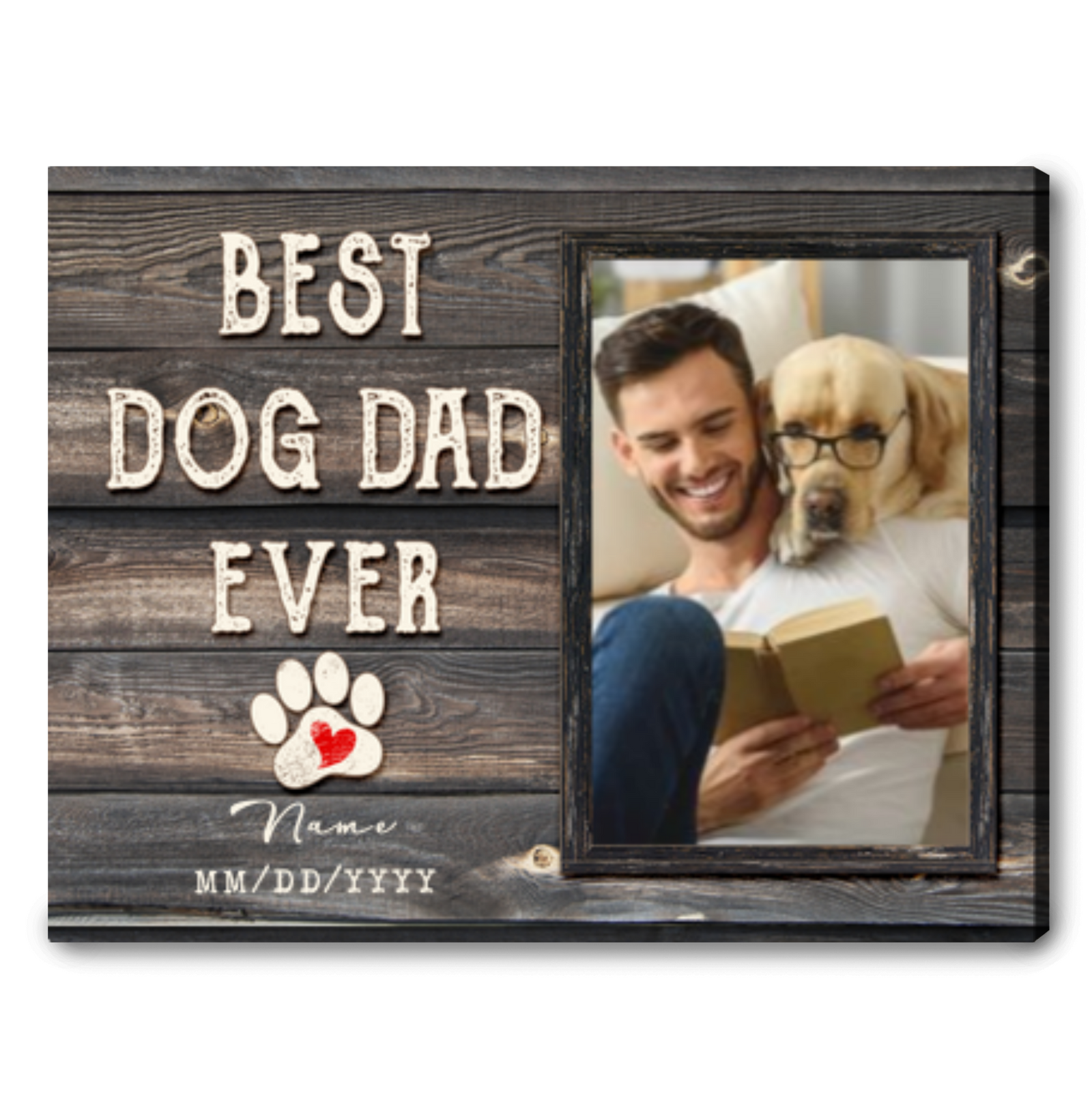 Dog Dad Father's Day Gift Personalized Dog Photo Gifts Unique Father's Day Gifts