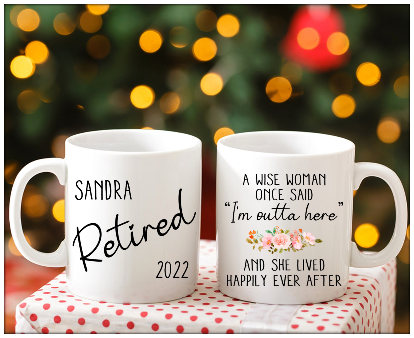 Personalized Retirement Mug Best Retirement Gift For Women Personalized Name Mug