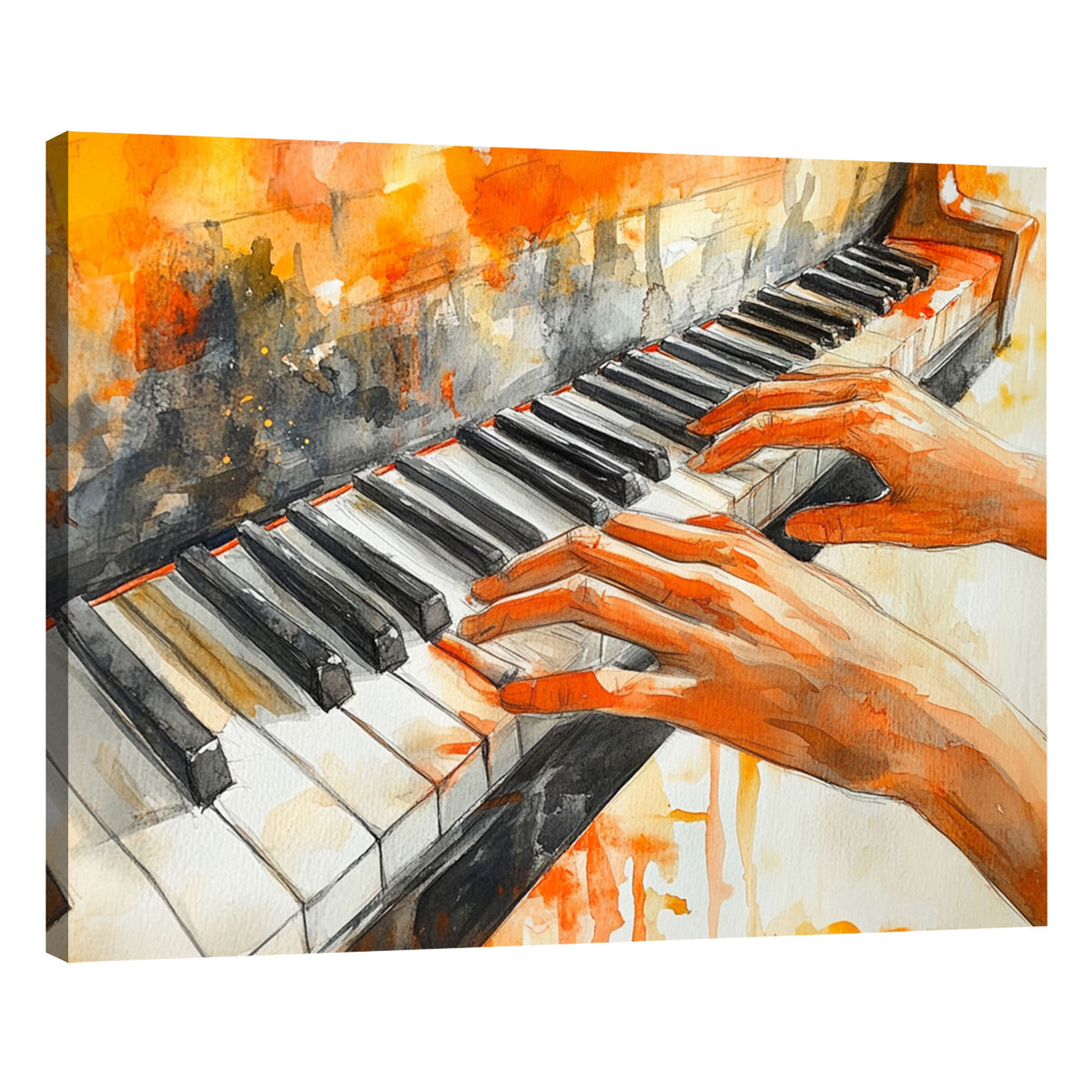 Piano Hand Modern Wall Artwork