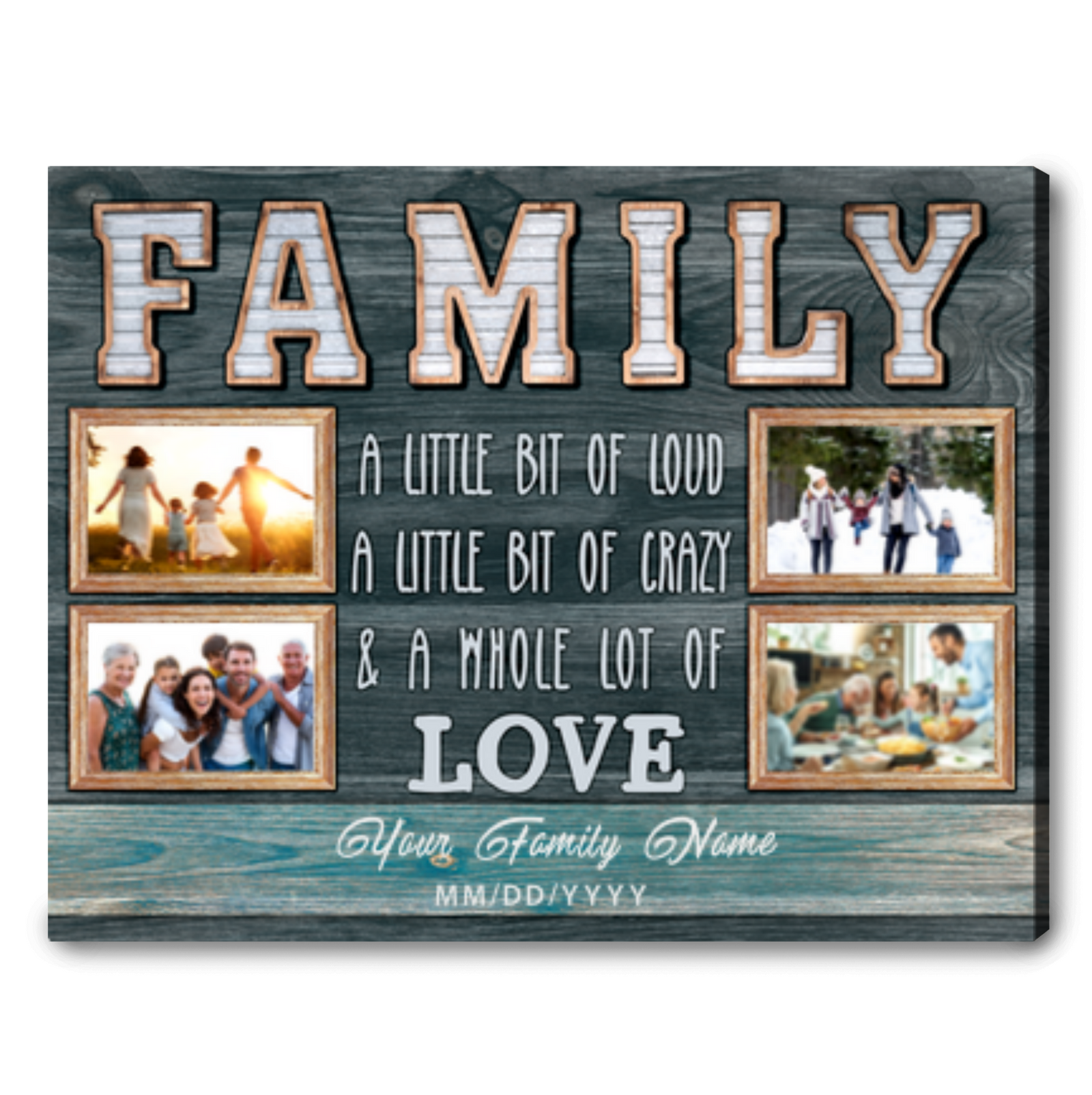 Best Christmas Gift For Family Custom Family Wall Art Family Photos In Living Room Ideas