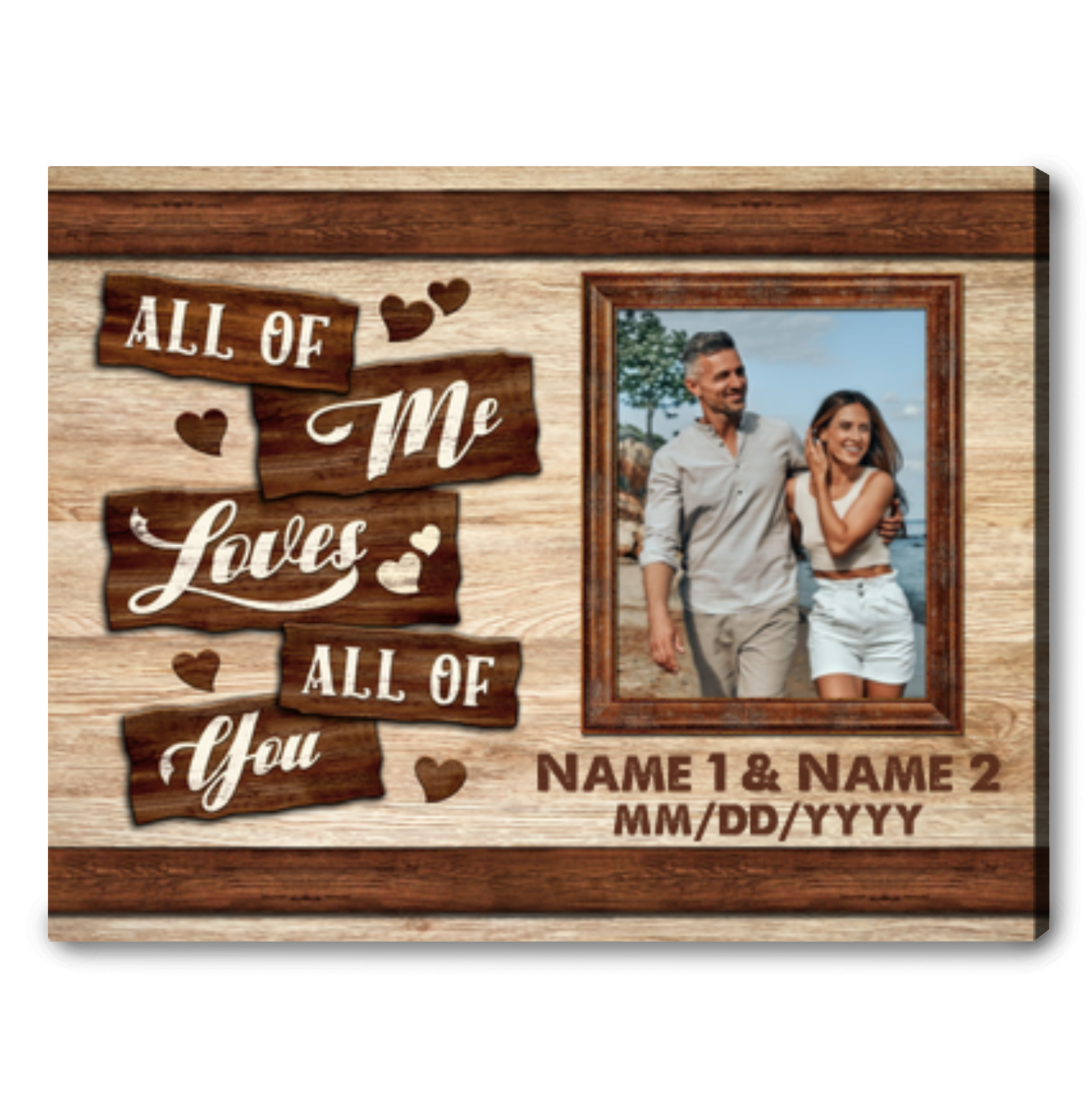 Custom Canvas Print For Wedding Gift Couple Gift For Him And Her