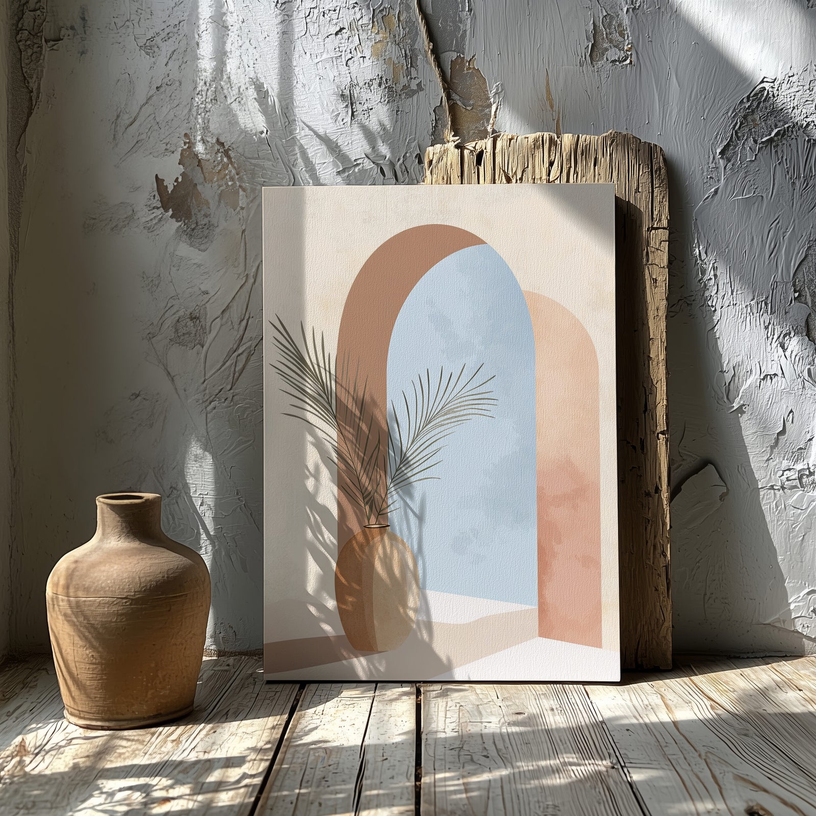 Boho Archway Minimalist Canvas Wall Art