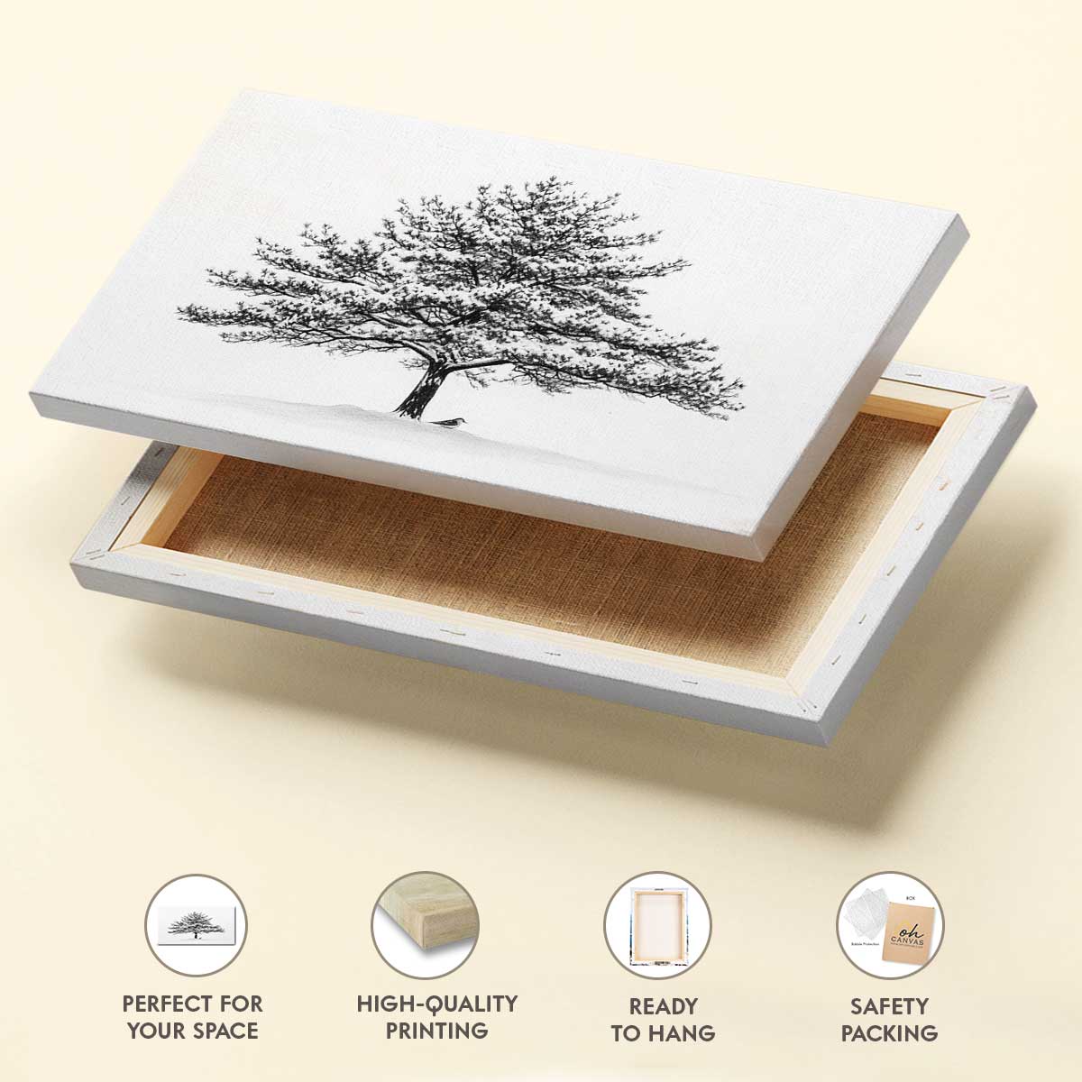 Snow Covered Tree Fine Arts Print