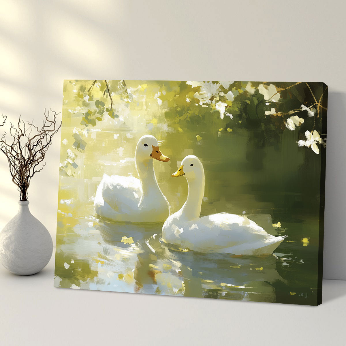 Tranquil Waters Companions Duck Painting