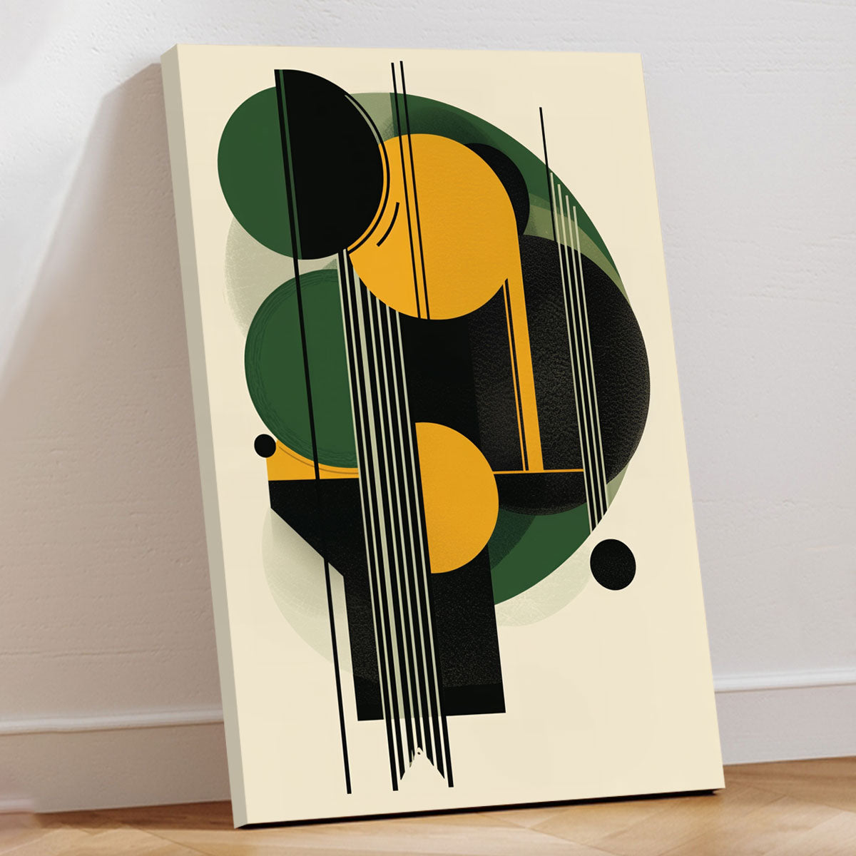 Geometric Art Deco Canvas Earthy Colors