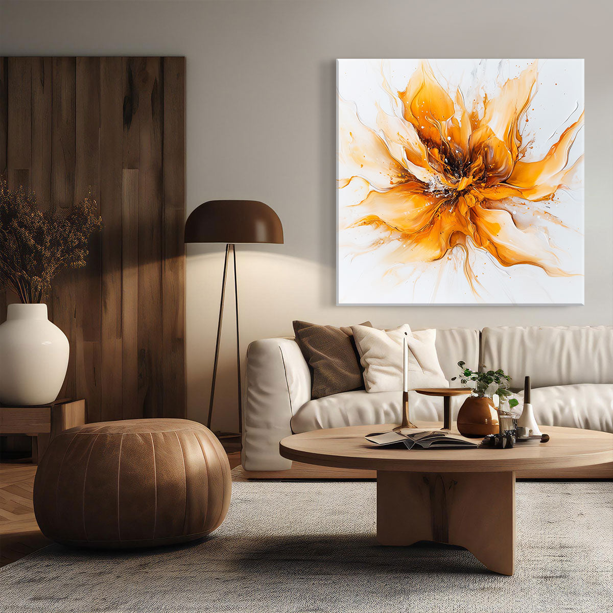 Yellow Flower Canvas Fine Arts Print