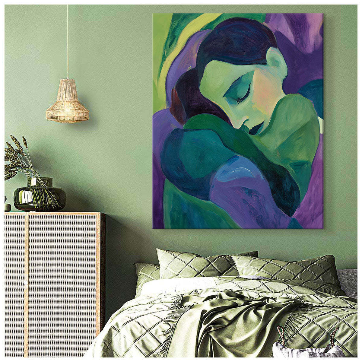 Woman Abstract Portrait Fine Arts Print