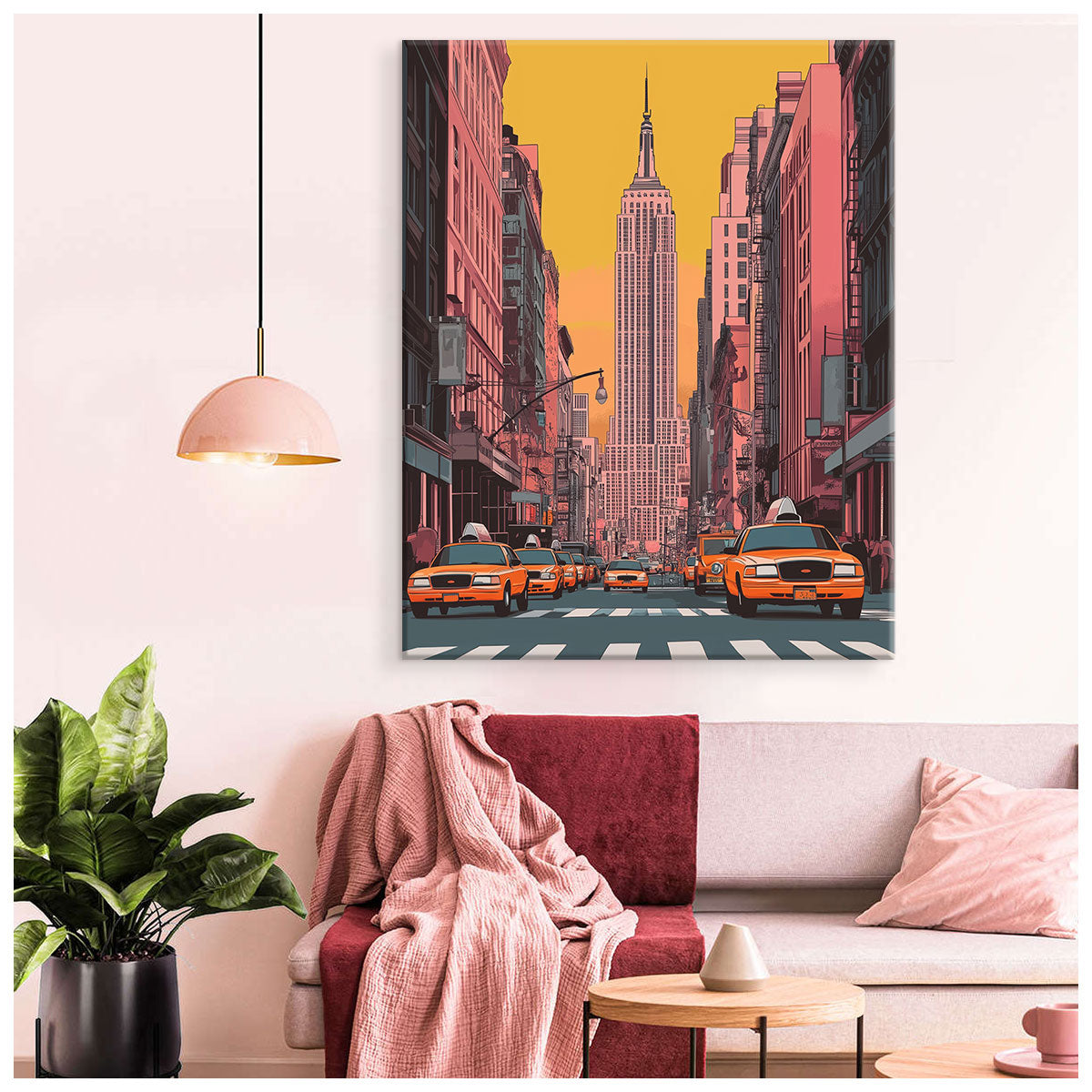 New York City Landmark Vintage Artwork
