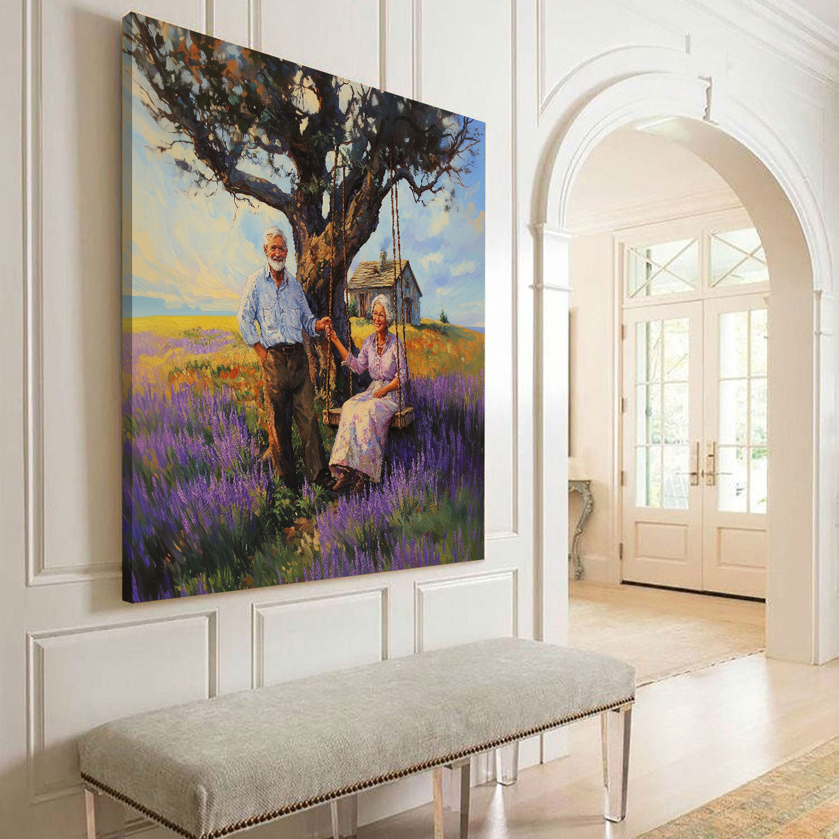 Eternal Companionship Oil Painting Canvas Wall Art