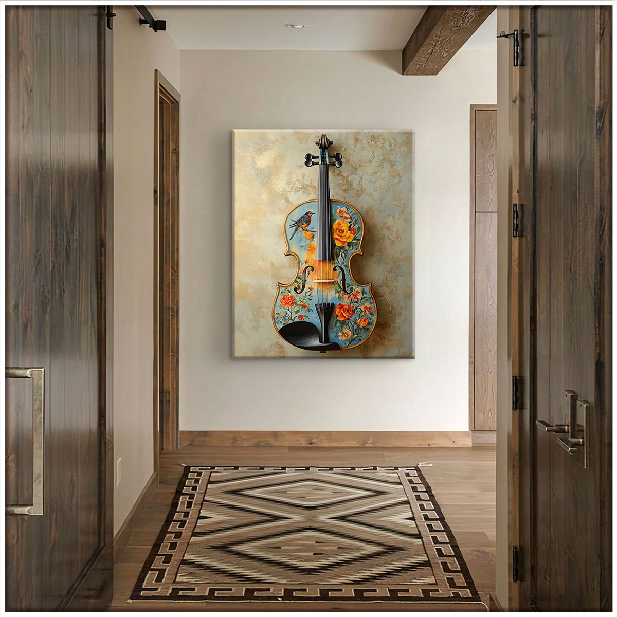 Songbird Violin Modern Wall Artwork
