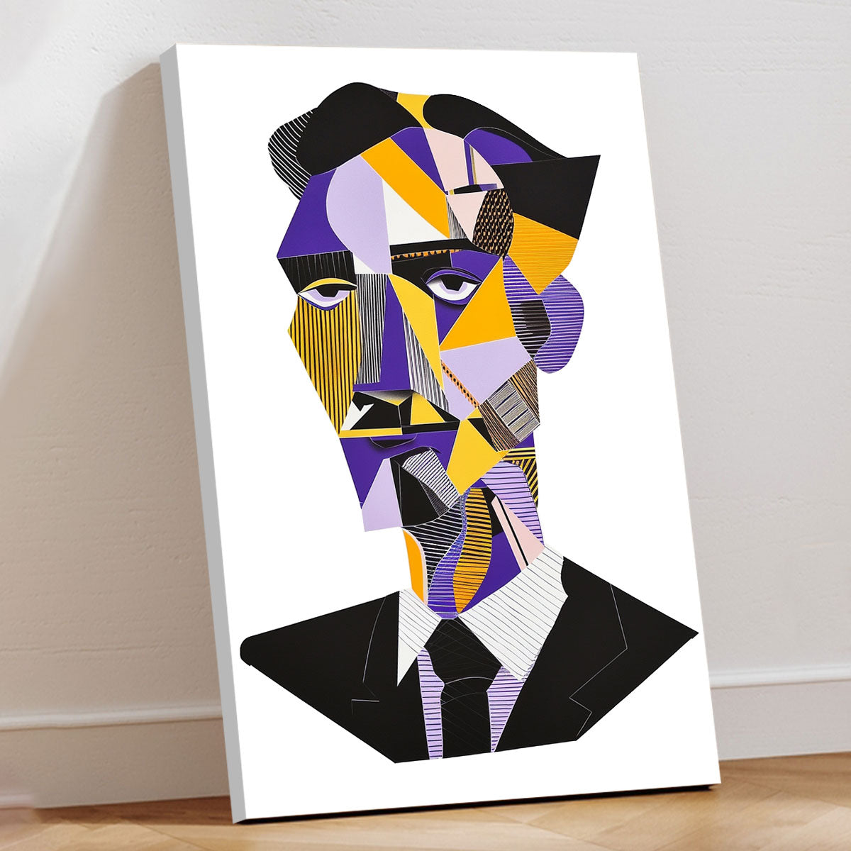 Geometric Art Deconstructed Face Wall Decor