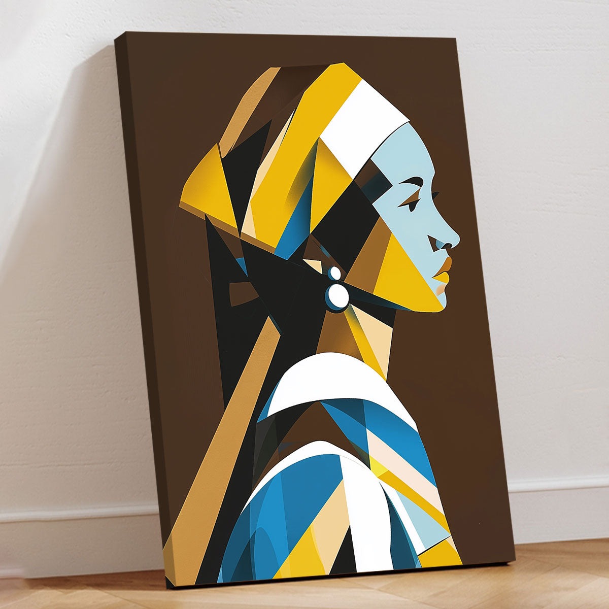 Geometric Art Beauty Abstract Woman Canvas