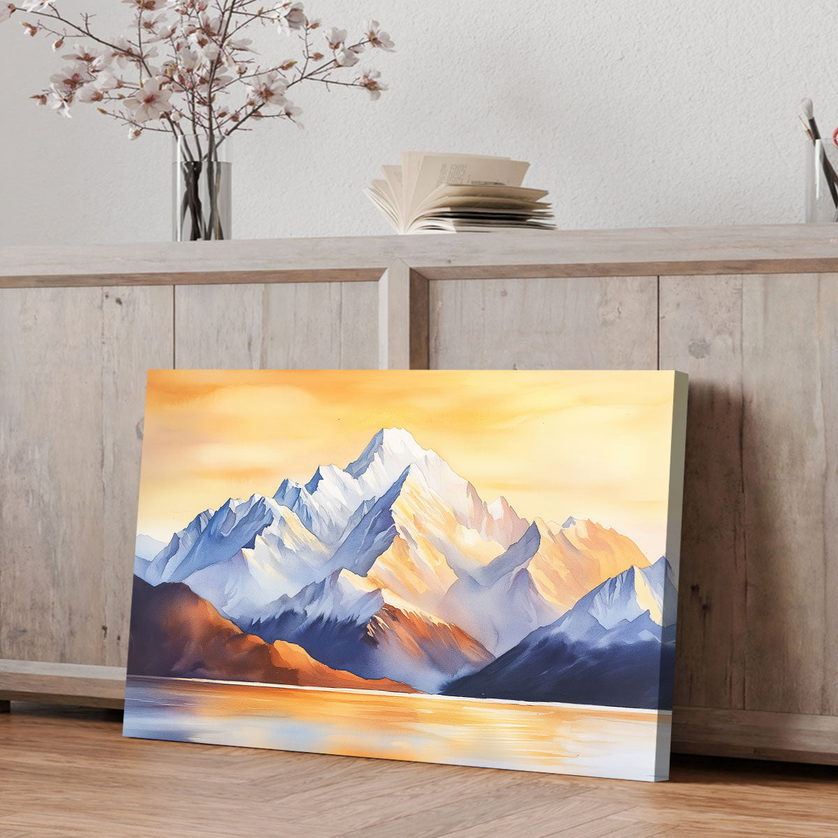 Mountain Wall Art Sunset Over The Summit