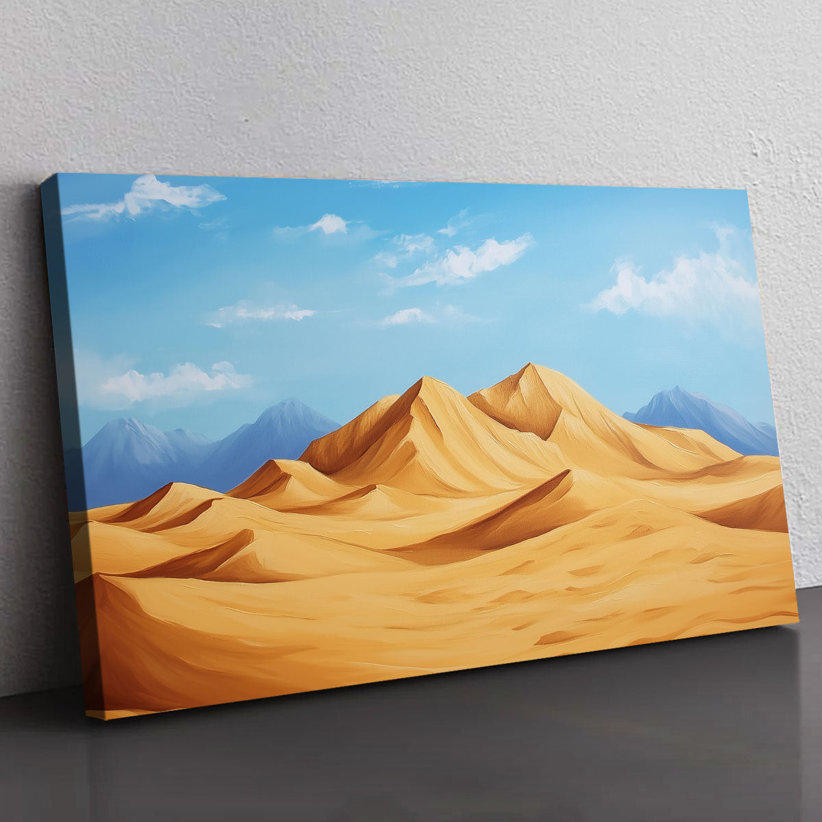 Simple Desert Painting Canvas Wall Ar