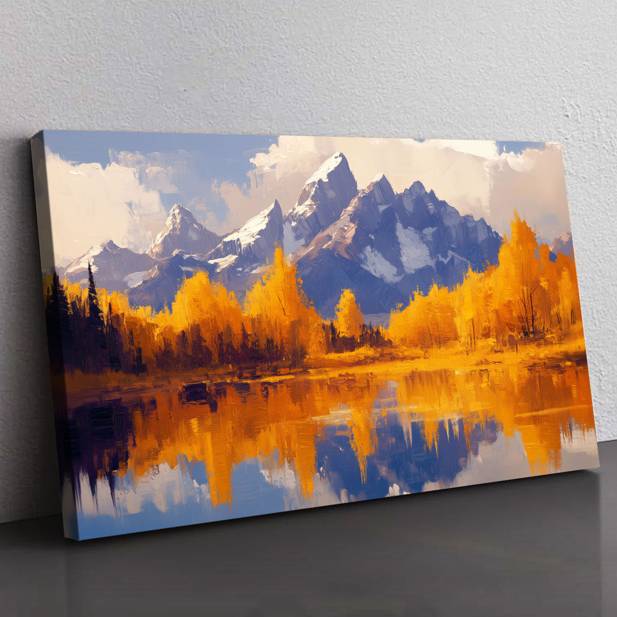 Autumn Mountain Wall Art Canvas Print