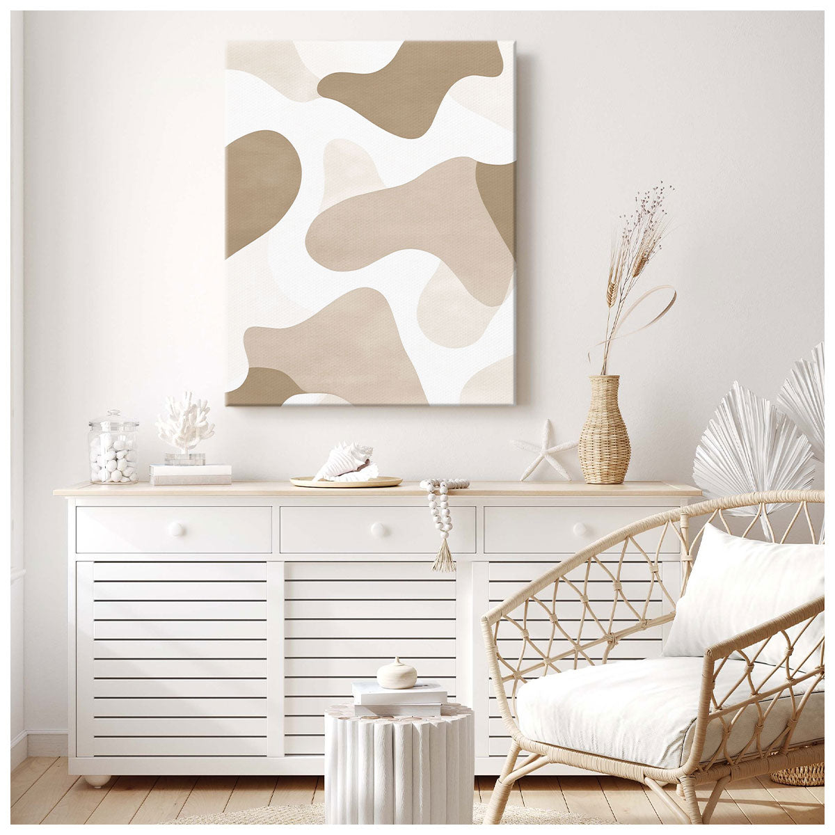 Serenity Vertical Canvas Abstract Wall Art