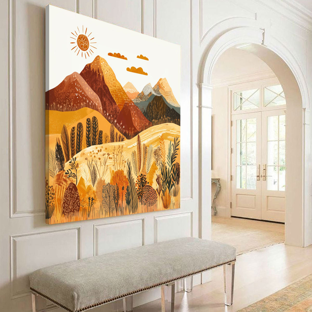 Autumn Mountain Boho Wall Decor