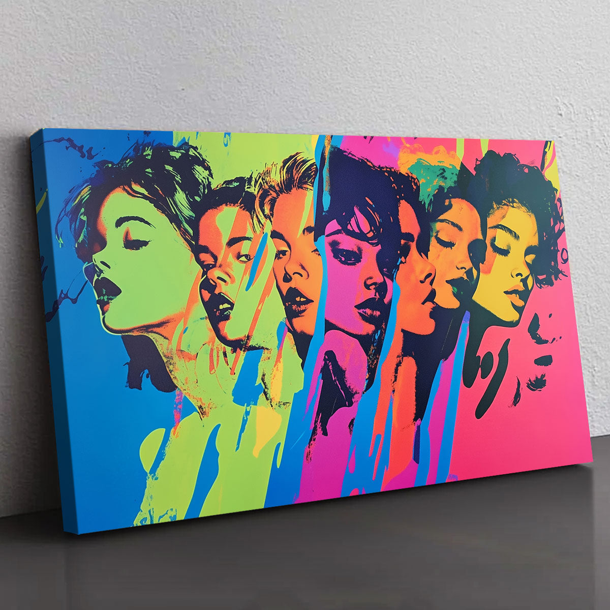 The Youngsters Pop Art Portrait Canvas Print.