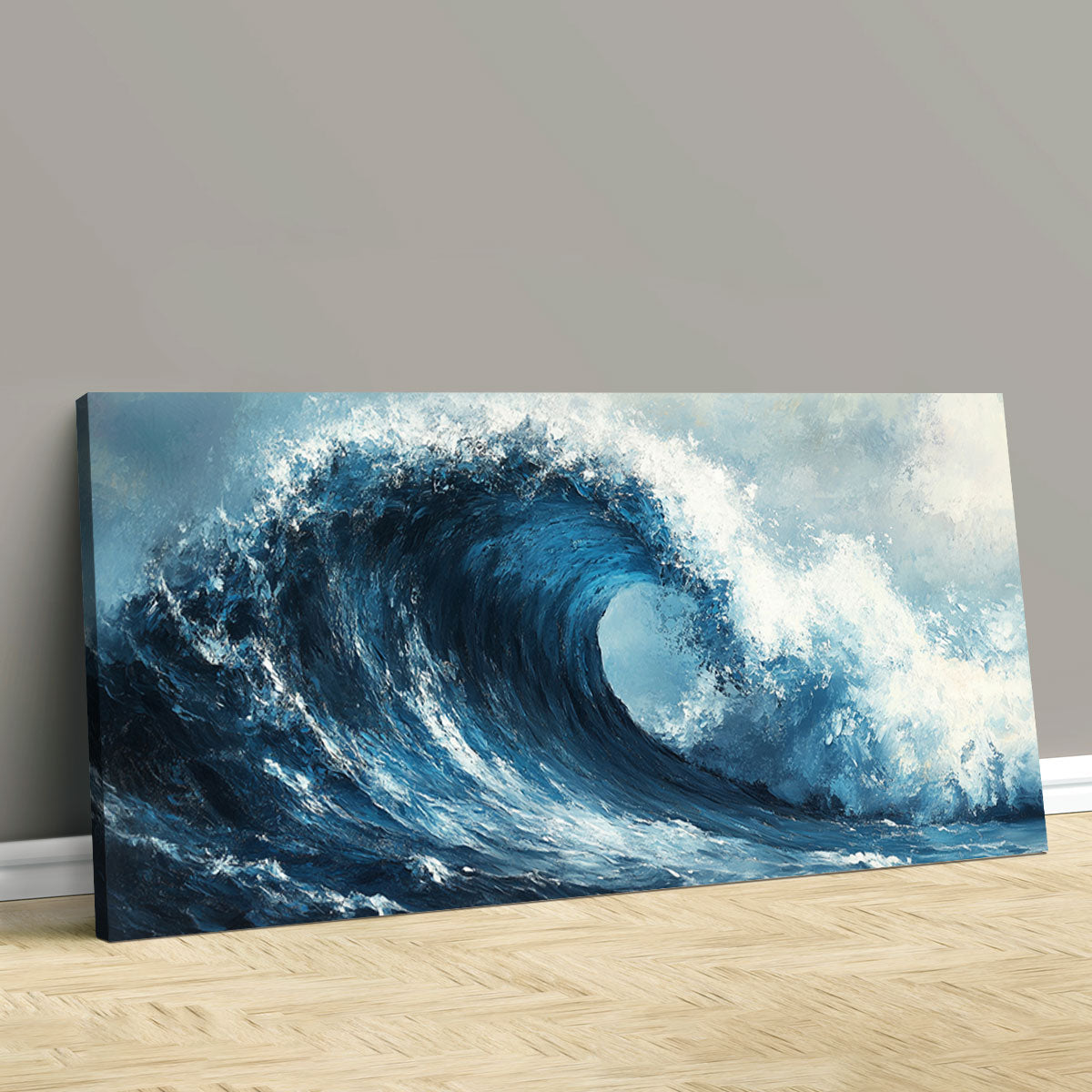 Turbulent Ocean Wave Canvas Beach Wall Art